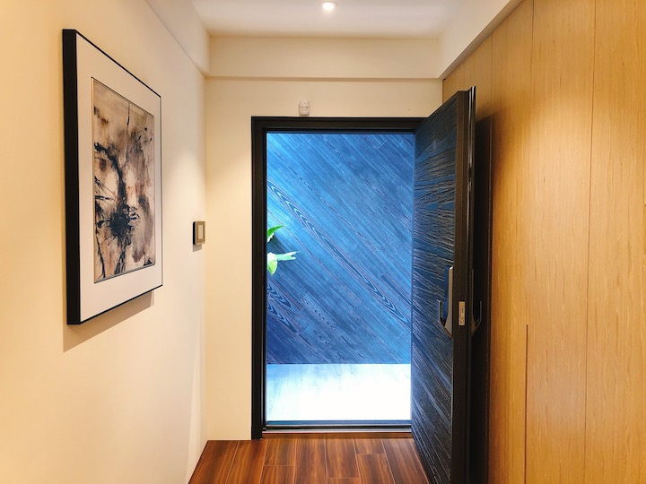 晴山學特區樣品屋大門